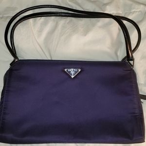 💜 Prada Tessuto Chic dark purple handbag 💜